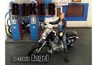 Biker Angel American Diorama 1 18 Scale Figurine 4  Female Lady Woman Figure