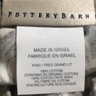 Pottery Barn Pillow Shams Cotton Set Of 2 King Gray Teal White Medallion