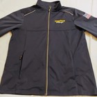 Goodyear Racing Core 365 Jacket Men   s Size Large Black Zip Up Embroidered 