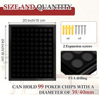 99 Poker Chip Display Case 24   X 20   Golf Poker Chip Holder