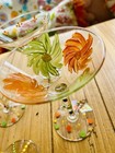 Martini Glasses   Hand Painted Cocktail Glasses   Summer Fun    Set Of Four