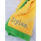 Mud Pie Lion Baby Lovey Security Blanket Minky Dots Satin Ribbon Taggie Dylan