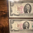 Two 1976  2 Bill Philadelphia First Day Issue Stamp Unc Bicentennial Sequential