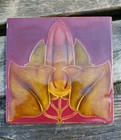 Antique Art Nouveau Tile 6     T   R Boote   Co Pink Gold Bronze English Majolica