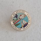 City Of Avalon Catalina Island California Pin Travel Souvenir Casino Sailboat