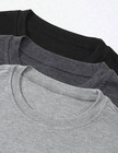 Women 3 Pack Long Sleeve Basic T-shirt Crew Neck Casual Stretch Slim Fit Tops