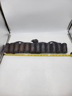 Vintage Ebony Drummer Figurine Wooden African Tribe Art Carved 20 In