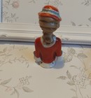 Antique Porcelain Half Doll Lady Pin Cushion Topper C1920s 30s Foreign 13706