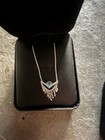  Harley-davidson Sterling Silver  gypsy  Turquoise Fringe Necklace