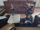 Antique Wilcox   Gibbs Sewing Machine  1860-1930 With Case And Foot Pedal 