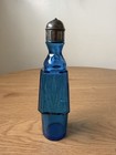 Rare Antique Pairpoint Blue Glass Shaker     Royal Fern Engraved Pattern  C  1900 
