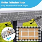 Table Cloth Holder Clips Hidden Strap 5 Pack  Adjustable Elasticity Picnic Table