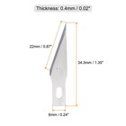 60pcs Exacto Knife Blades  11 Hobby Knife Replacement Blades Refills