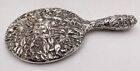 S Kirk   Son Sterling Silver Repousse 19th Century Hand Mirror