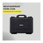 Koah Weatherproof Hard Case With Customizable Foam 18 X 14 X 7 In 2 Pack