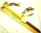 Native American Antler Pipe  Cherokee Made Smoking Pipe  18  Long  Coa  ap57