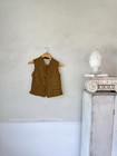 Wow Drip French Vest C1920 s Orange Black Stripes Striped Clothes Vintage Antiq