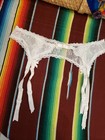 Vtg 90s M L Frederick s White Lace Garter Belt Lingerie