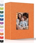 Photo Album 4x6 With 100 Pockets slip-in Picture Albums linen Cover Memory Bo   