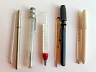 Lot Of 5 Vtg Fever Thermometers Faichney Meinecke Terumo B-d