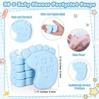 50pc Baby Shower Soap Favors - Boy girl  Scented  Tags  Organza Bags - Blue