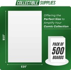 Current Comic Book Backing Boards 6 3 4  X 10 1 2   1 Case - 500 Pack 