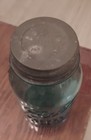 Ball 13 very Rare Perfect Mason Aqua Blue Pint Jar With Zinc Lid