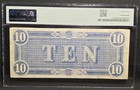 T-68  10 1864 Confederate States Civil War Obsolete Banknote Currency  Pmg 35