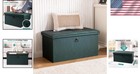 Chic Button-tufted Faux Leather Ottoman - Versatile Storage Bench For Any Space