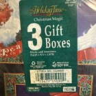 Vintage Christmas Clothing Gift Boxes Santa   Christmas Sealed 3 Boxes In Pack