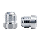 2    6an 8an 10an Male Weld On Fitting Bung Fits Hose Adapter Fuel Oil Aluminum