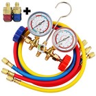 Manifold Gauge Set A c Recharging Hose For R134-a R-22 R-404a Refrigeration Z2j2