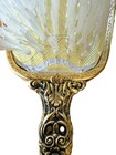 Vtg Matson Ormolu Vanity Removable Head Brush Hollywood Regency Gold Rose Design