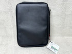 New  Christian Art Gifts Bible Cover Case Organizer Black Faux Leather Xl