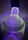 13    Vintage Uranium Glass Mortician Embalming Gravity Funnel Ground Tip Antique