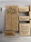 Stampin Up  Very Versatile Rubber Stamps Set Of 9 New And Used Rs1