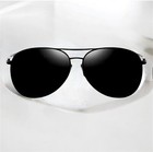 Aviation Metal Frame Polarized Sunglasses Men Black Color Sun Glasses Pilot