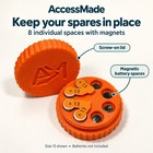 Hearing Aid Battery Holder Case Holds 8 Size 10 13 312 Or 675 Accessmade Travel