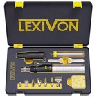 Butane Soldering Iron Cordless Torch Kit 13 Piece 2400f Adjustable Flame Self