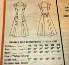  rare Vtg 1950s Dress Anne Adams  Sewing Pattern Bust 34