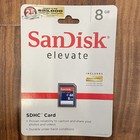 Sandisk Elevate 8 Gb Sdhc Card Memory Card New Sealed 