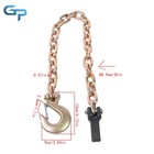 2 Pack With Hooks 21 000 Lbs 3 8      35  G80 Trailer Safety Chains Tow Chain