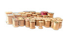Crafters  Lot Of 44 Vtg Empty Wooden Sewing Thread Spools Various Brands   Sizes