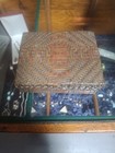 Handsome Vintage Woven Copper And Brass Box