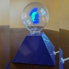 Haunted House Light Bulb Vntg Aerolux Style Purple Green Neon Glow W  Base Rare