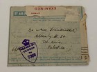 1945 Palestine Tel Aviv Censor No 7368 Registered Letter British Military Wwii