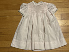 Vtg Smocked Dress Lace Trimmed Size 12 Months  