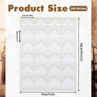 240 Pcs Photo Corners Self Adhesive Picture Corners For Scrapbooking  White Phot