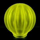 French Art Deco     Frosted Vaseline Glass Lamp Shade     For Antique Lamp