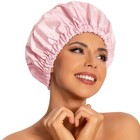 Edoneery Shower Caps For Women Reusable Waterproof  Shower Hair Cap